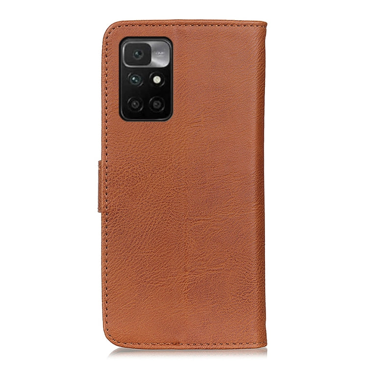 For Xiaomi Redmi 10 / Redmi Note 11 4G KHAZNEH Cowhide Texture Horizontal Flip Leather Case with Holder & Card Slots & Wallet(Brown) - Xiaomi Cases by buy2fix | Online Shopping UK | buy2fix