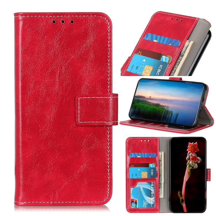 For Xiaomi Redmi 10 / Redmi Note 11 4G Retro Crazy Horse Texture Horizontal Flip Leather Case with Holder & Card Slots & Photo Frame & Wallet(Red) - Xiaomi Cases by buy2fix | Online Shopping UK | buy2fix