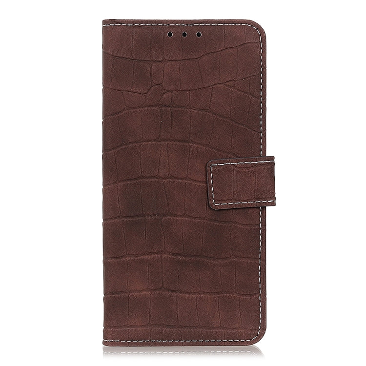 For Xiaomi Redmi 10 / Redmi Note 11 4G Magnetic Crocodile Texture Horizontal Flip Leather Case with Holder & Card Slots & Wallet(Brown) - Xiaomi Cases by buy2fix | Online Shopping UK | buy2fix