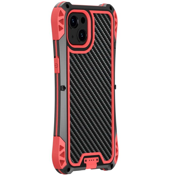 For iPhone 13 R-JUST AMIRA Shockproof Dustproof Waterproof Metal Protective Case(Red) - iPhone 13 Cases by R-JUST | Online Shopping UK | buy2fix