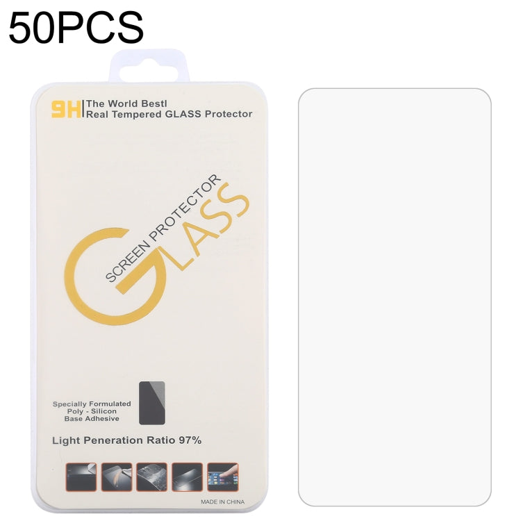 For Blackview BL5000 Dual 50 PCS 0.26mm 9H 2.5D Tempered Glass Film - For Blackview by buy2fix | Online Shopping UK | buy2fix