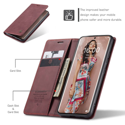 CaseMe 013 Multifunctional Horizontal Flip Leather Case with Holder & Card Slot & Wallet For Huawei P50 Pro(Wine Red) - Huawei Cases by CaseMe | Online Shopping UK | buy2fix