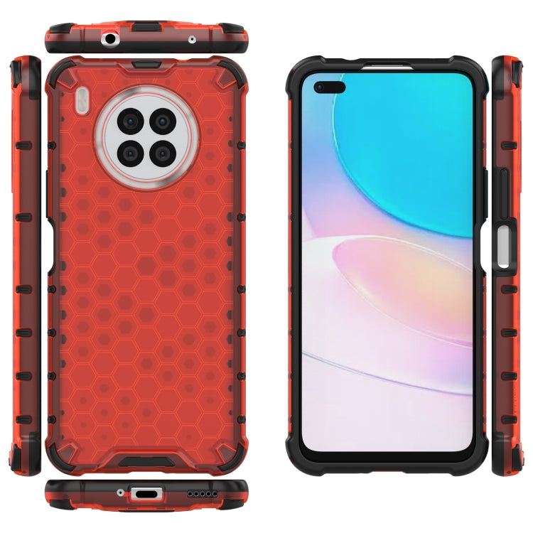 For Huawei Nova 8i Shockproof Honeycomb PC + TPU Protective Case(Red) - Huawei Cases by buy2fix | Online Shopping UK | buy2fix