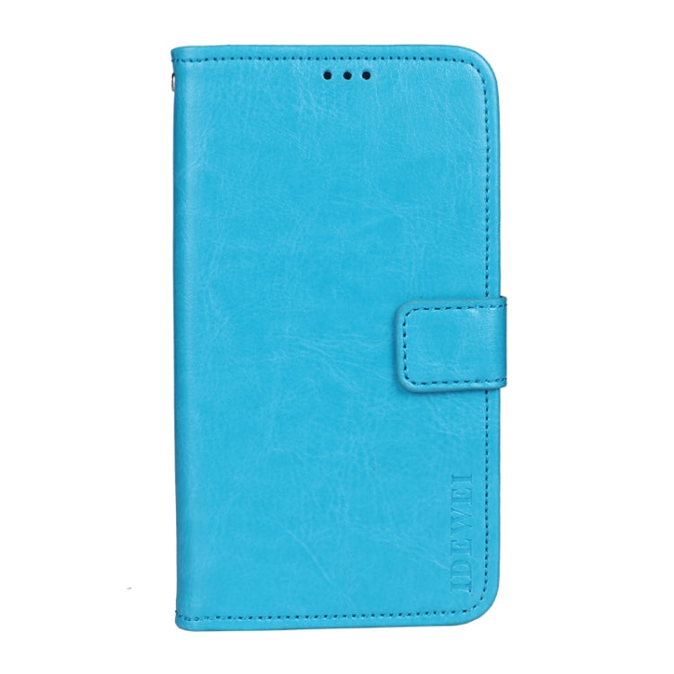 idewei Crazy Horse Texture Horizontal Flip Leather Case with Holder & Card Slots & Wallet For Tecno Spark 7P(Sky Blue) - Tecno Cases by idewei | Online Shopping UK | buy2fix