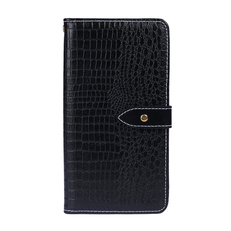 For Tecno Spark 7P idewei Crocodile Texture Horizontal Flip Leather Case with Holder & Card Slots & Wallet(Black) - Tecno Cases by idewei | Online Shopping UK | buy2fix