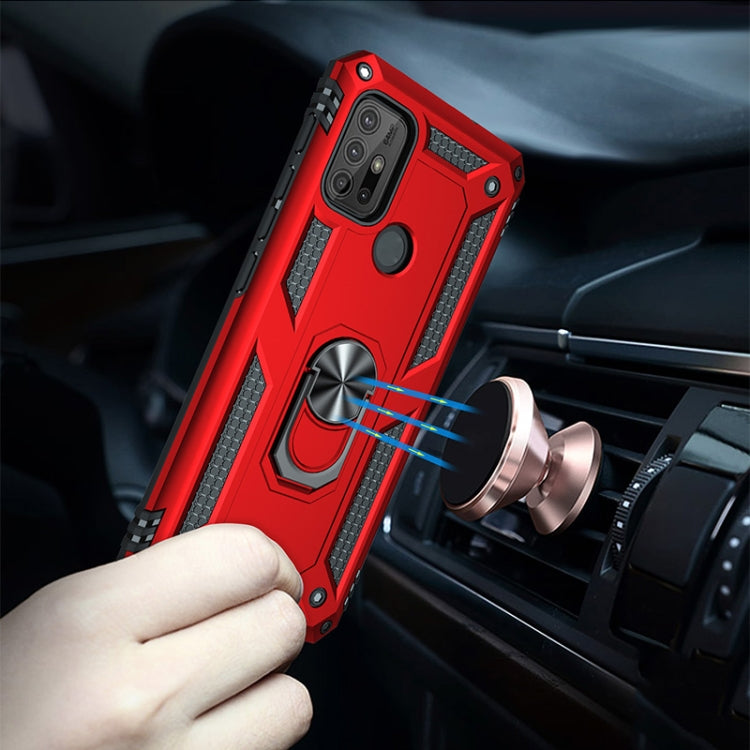 For Motorola Moto G30 / G10 Shockproof TPU + PC Protective Case with 360 Degree Rotating Holder(Red) - Motorola Cases by buy2fix | Online Shopping UK | buy2fix