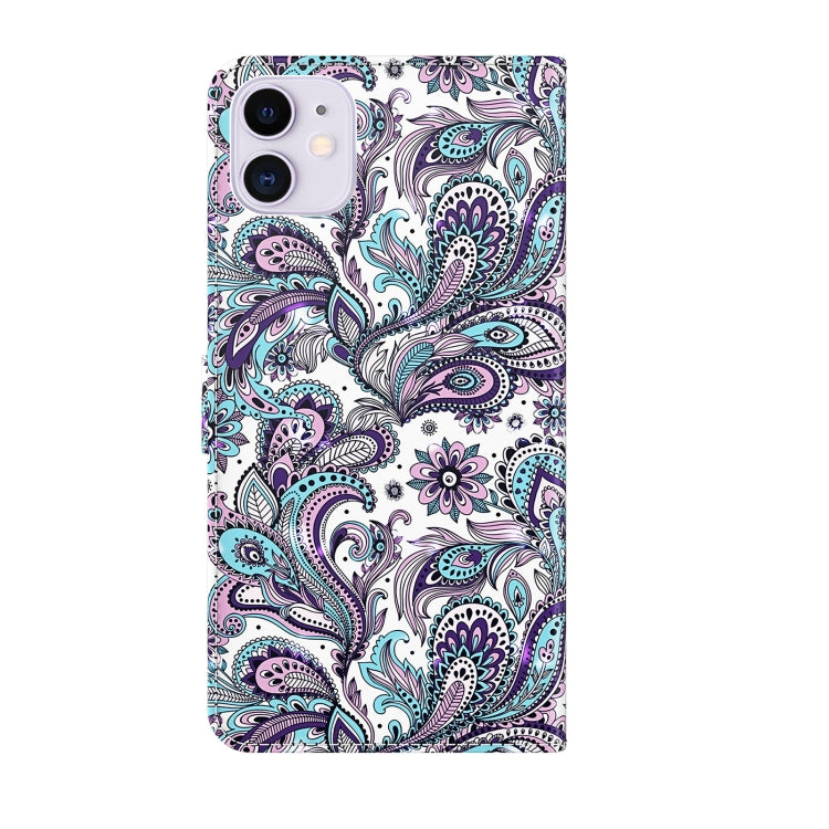 For iPhone 13 Pro Max 3D Painting Pattern Horizontal Flip TPU + PU Leather Case with Holder & Card Slots & Wallet (Swirl Pattern) - iPhone 13 Pro Max Cases by buy2fix | Online Shopping UK | buy2fix