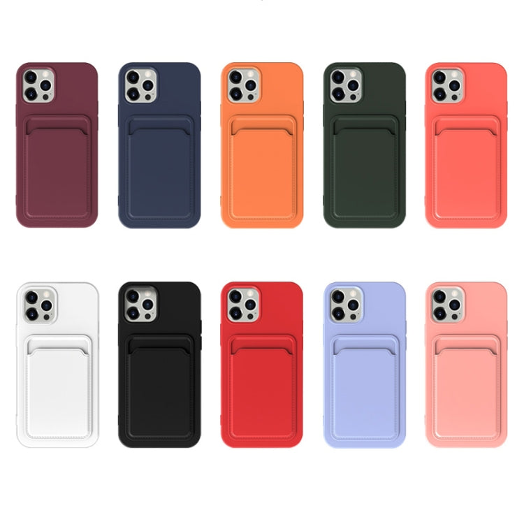 For iPhone 13 mini TPU + Flannel Lining Shockproof Case with Card Slots (White) - iPhone 13 mini Cases by buy2fix | Online Shopping UK | buy2fix