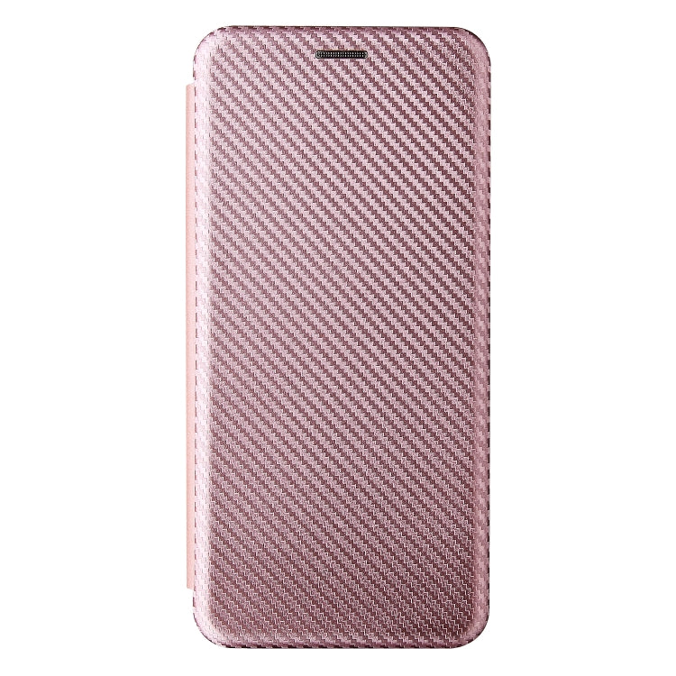 Carbon Fiber Texture Horizontal Flip TPU + PC + PU Leather Case with Card Slot For Motorola Edge 20 Lite(Pink) - Motorola Cases by buy2fix | Online Shopping UK | buy2fix