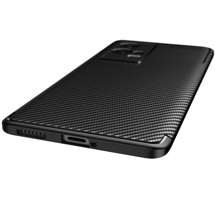 For vivo iQOO 8 Pro Carbon Fiber Texture Shockproof TPU Case(Black) - vivo Cases by buy2fix | Online Shopping UK | buy2fix