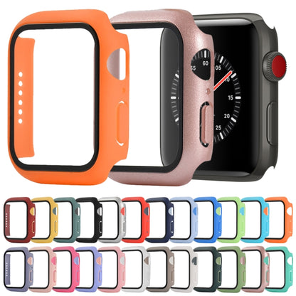 Shockproof PC+Tempered Glass Protective Case with Packed Carton For Apple Watch Series 3 & 2 & 1 38mm(Light Green) - Watch Cases by buy2fix | Online Shopping UK | buy2fix