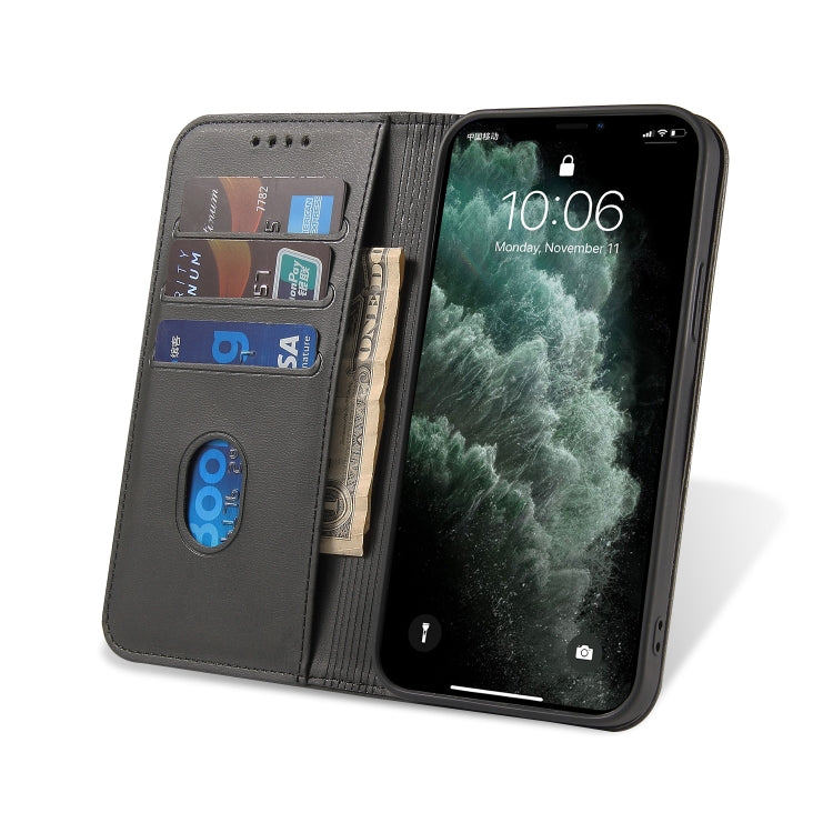 For iPhone 13 Pro Calf Texture Magnetic Horizontal Flip Leather Case with Holder & Card Slots & Wallet (Black) - iPhone 13 Pro Cases by buy2fix | Online Shopping UK | buy2fix