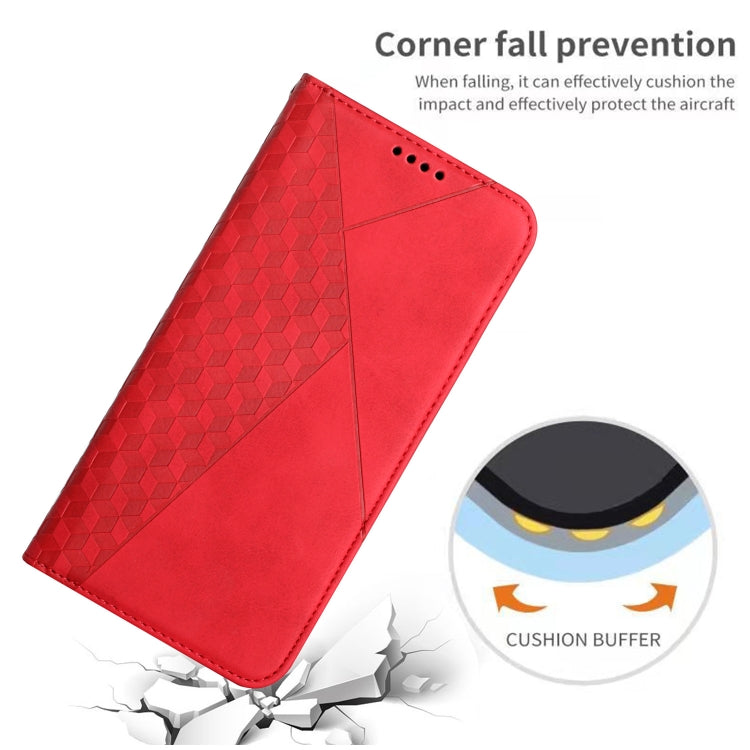 For iPhone 11 Pro Max Diamond Pattern Splicing Skin Feel Magnetic Horizontal Flip Leather Case with Card Slots & Holder & Wallet (Red) - iPhone 11 Pro Max Cases by buy2fix | Online Shopping UK | buy2fix