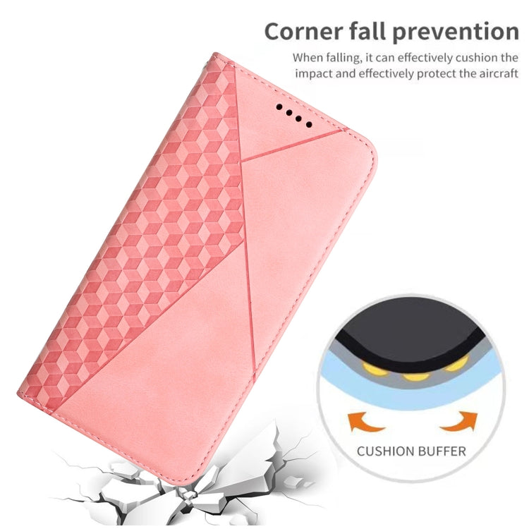 For Xiaomi Redmi Note 9 Pro Diamond Pattern Splicing Skin Feel Magnetic Horizontal Flip Leather Case with Card Slots & Holder & Wallet(Rose Gold) - Xiaomi Cases by buy2fix | Online Shopping UK | buy2fix