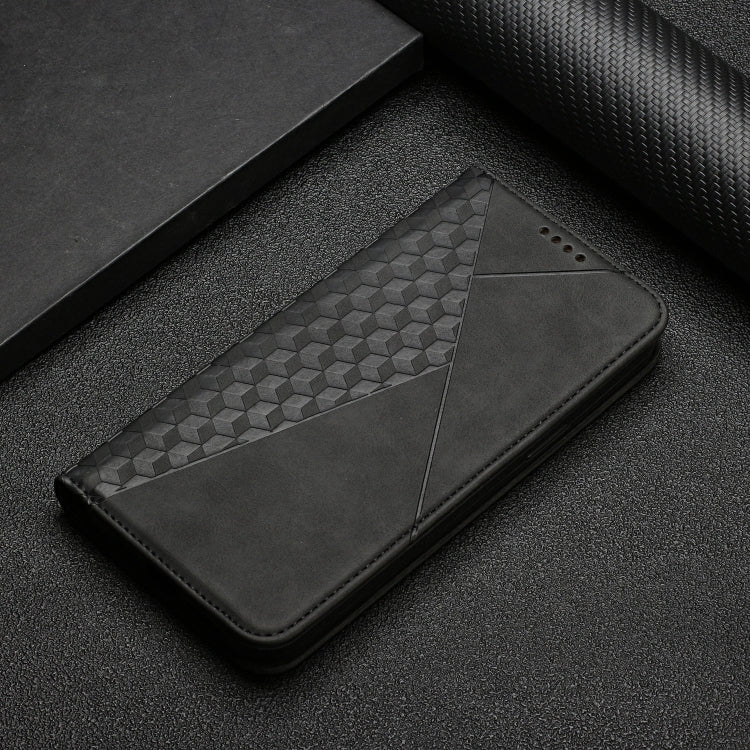 For Xiaomi Redmi Note 9 Diamond Pattern Splicing Skin Feel Magnetic Horizontal Flip Leather Case with Card Slots & Holder & Wallet(Black) - Xiaomi Cases by buy2fix | Online Shopping UK | buy2fix