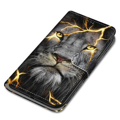 For Xiaomi Redmi 10 Coloured Drawing Cross Texture Horizontal Flip PU Leather Case with Holder & Card Slots & Wallet & Lanyard(Fission Lion) - Xiaomi Cases by buy2fix | Online Shopping UK | buy2fix