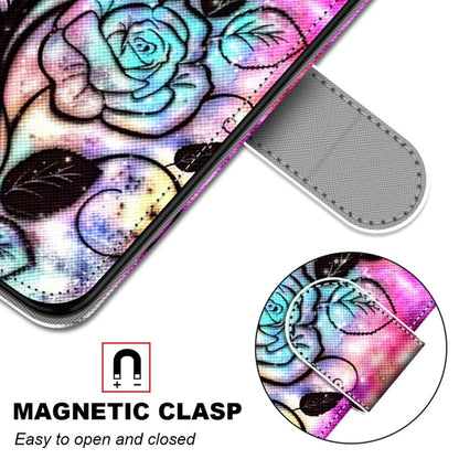 For Xiaomi Redmi 10 Coloured Drawing Cross Texture Horizontal Flip PU Leather Case with Holder & Card Slots & Wallet & Lanyard(Color Bottom Hollow Flower) - Xiaomi Cases by buy2fix | Online Shopping UK | buy2fix