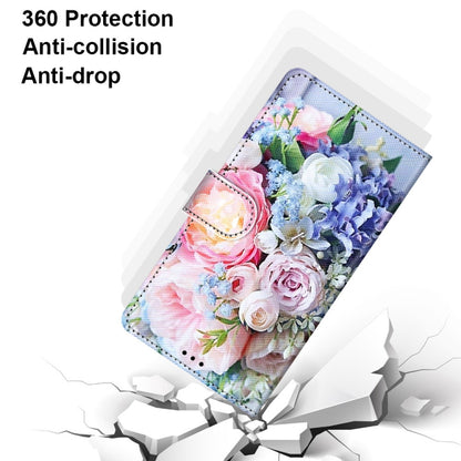 For OPPO A93 5G / A93s 5G / A54 5G / A74 5G Coloured Drawing Cross Texture Horizontal Flip PU Leather Case with Holder & Card Slots & Wallet & Lanyard(Light Pink Bouquet) - OPPO Cases by buy2fix | Online Shopping UK | buy2fix