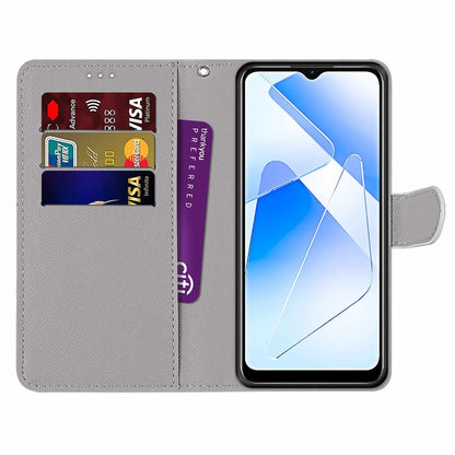 For OPPO A54 4G / A16 4G / A53s 5G / A55 5G Coloured Drawing Cross Texture Horizontal Flip PU Leather Case with Holder & Card Slots & Wallet & Lanyard(Colorful Cakes) - OPPO Cases by buy2fix | Online Shopping UK | buy2fix