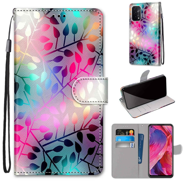 For OPPO A54 5G / A74 5G / A93 5G / A93s 5G Coloured Drawing Cross Texture Horizontal Flip PU Leather Case with Holder & Card Slots & Wallet & Lanyard(Translucent Glass) - OPPO Cases by buy2fix | Online Shopping UK | buy2fix