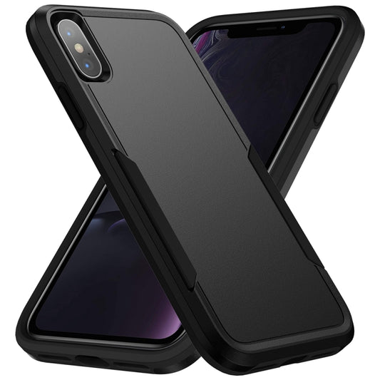 For iPhone X / XS Pioneer Armor Heavy Duty Shockproof Phone Case(Black) - More iPhone Cases by buy2fix | Online Shopping UK | buy2fix