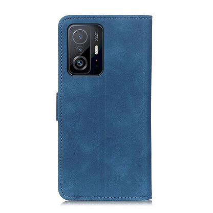 For Xiaomi Mi 11T / 11T Pro KHAZNEH Retro Texture Horizontal Flip Leather Case with Holder & Card Slots & Wallet(Blue) - Xiaomi Cases by buy2fix | Online Shopping UK | buy2fix