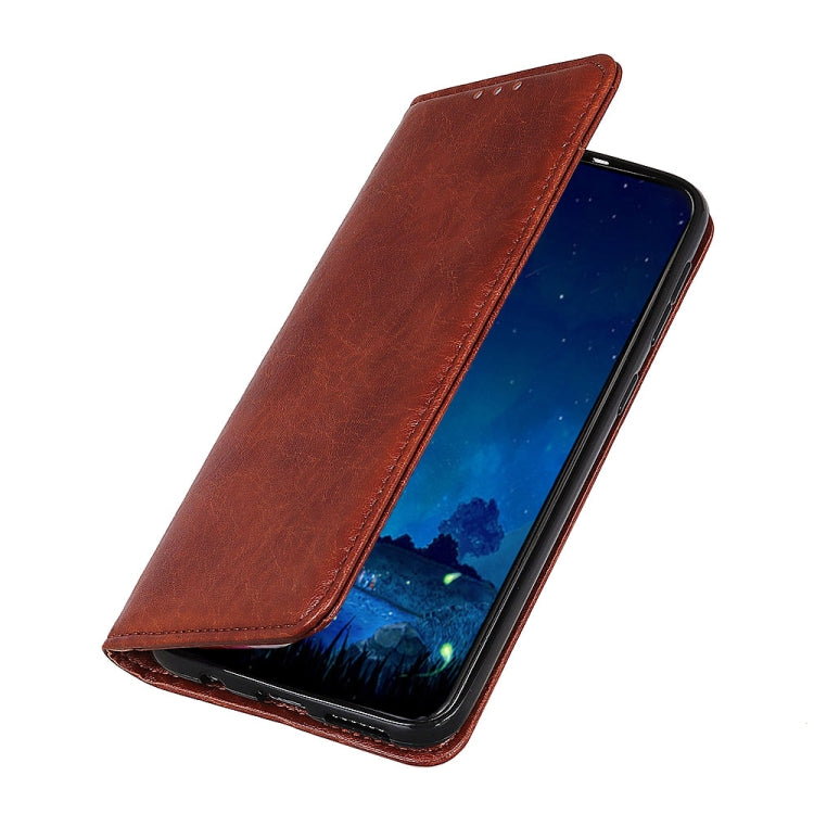 For Xiaomi Mi 11T / 11T Pro Magnetic Crazy Horse Texture Horizontal Flip Leather Case with Holder & Card Slots & Wallet(Brown) - Xiaomi Cases by buy2fix | Online Shopping UK | buy2fix