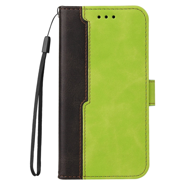 For Xiaomi Redmi 10 Business Stitching-Color Horizontal Flip PU Leather Case with Holder & Card Slots & Photo Frame(Green) - Xiaomi Cases by buy2fix | Online Shopping UK | buy2fix