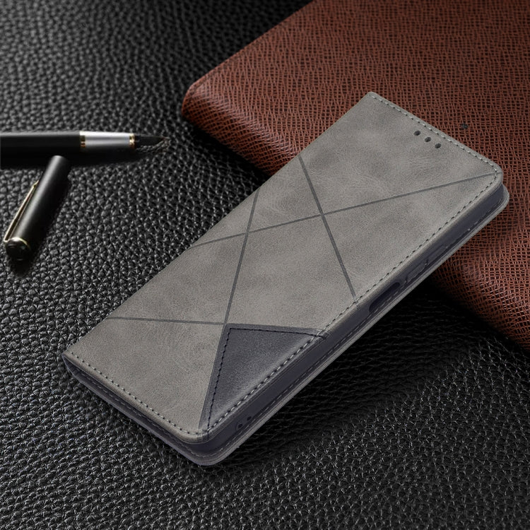 For Xiaomi Mi 11T Rhombus Texture Horizontal Flip Magnetic Leather Case with Holder & Card Slots(Brown) - Xiaomi Cases by buy2fix | Online Shopping UK | buy2fix