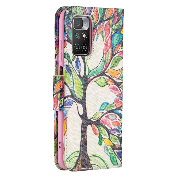 For Xiaomi Redmi 10 Colored Drawing Pattern Horizontal Flip Leather Case with Holder & Card Slots & Wallet(Tree Life) - Xiaomi Cases by buy2fix | Online Shopping UK | buy2fix