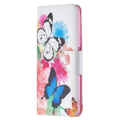 For Xiaomi Mi 11T Colored Drawing Pattern Horizontal Flip Leather Case with Holder & Card Slots & Wallet(Butterflies) - Xiaomi Cases by buy2fix | Online Shopping UK | buy2fix