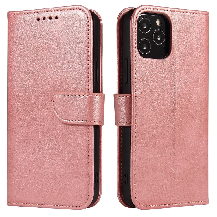 For iPhone 12 Pro Max Calf Texture Buckle Horizontal Flip Leather Case with Holder & Card Slots & Wallet(Rose Gold) - iPhone 12 Pro Max Cases by buy2fix | Online Shopping UK | buy2fix