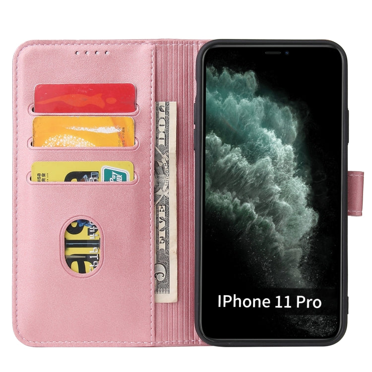 Calf Texture Buckle Horizontal Flip Leather Case with Holder & Card Slots & Wallet For iPhone 11 Pro(Rose Gold) - iPhone 11 Pro Cases by buy2fix | Online Shopping UK | buy2fix