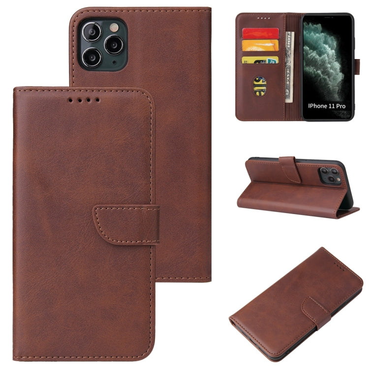 Calf Texture Buckle Horizontal Flip Leather Case with Holder & Card Slots & Wallet For iPhone 11 Pro(Brown) - iPhone 11 Pro Cases by buy2fix | Online Shopping UK | buy2fix