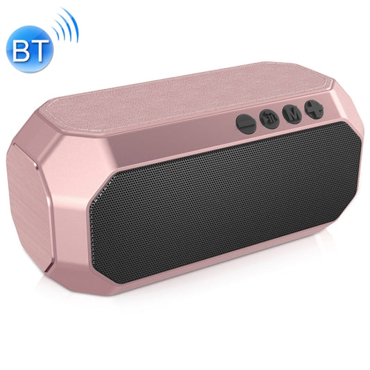 NewRixing NR-4000 TWS Mesh Polygon Music Box Concept Bluetooth Speaker(Rose Gold) - Desktop Speaker by NewRixing | Online Shopping UK | buy2fix