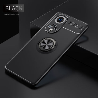 For Huawei Nova 9 Metal Ring Holder 360 Degree Rotating TPU Case(Black) - Huawei Cases by buy2fix | Online Shopping UK | buy2fix