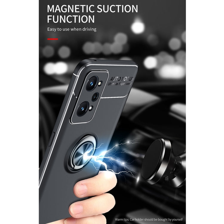 For OPPO Realme GT Neo2 Metal Ring Holder 360 Degree Rotating TPU Phone Case(Black) - Realme Cases by buy2fix | Online Shopping UK | buy2fix