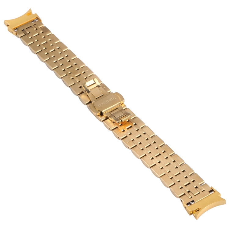 For Samsung Galaxy Watch4 40mm/44mm Seven-bead Stainless Steel Watch Band(Gold) - Watch Bands by Wintory | Online Shopping UK | buy2fix