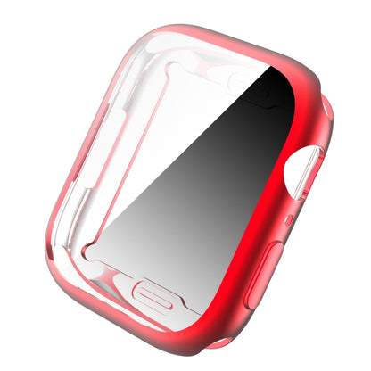 Shockproof TPU All-inclusive Electroplate Protective Case For Apple Watch Series 8 / 7 41mm(Red) - Watch Cases by buy2fix | Online Shopping UK | buy2fix