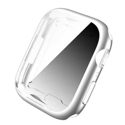 Shockproof TPU All-inclusive Electroplate Protective Case For Apple Watch Series 8 / 7 41mm(Silver) - Watch Cases by buy2fix | Online Shopping UK | buy2fix