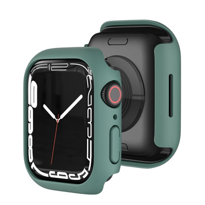 Shockproof TPU Protective Case For Apple Watch Series 9 / 8 / 7 41mm(Lake Green) - Watch Cases by buy2fix | Online Shopping UK | buy2fix