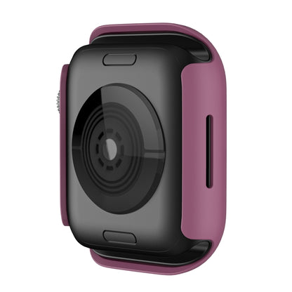 Shockproof TPU Protective Case For Apple Watch Series 9 / 8 / 7 41mm(Wine Red) - Watch Cases by buy2fix | Online Shopping UK | buy2fix