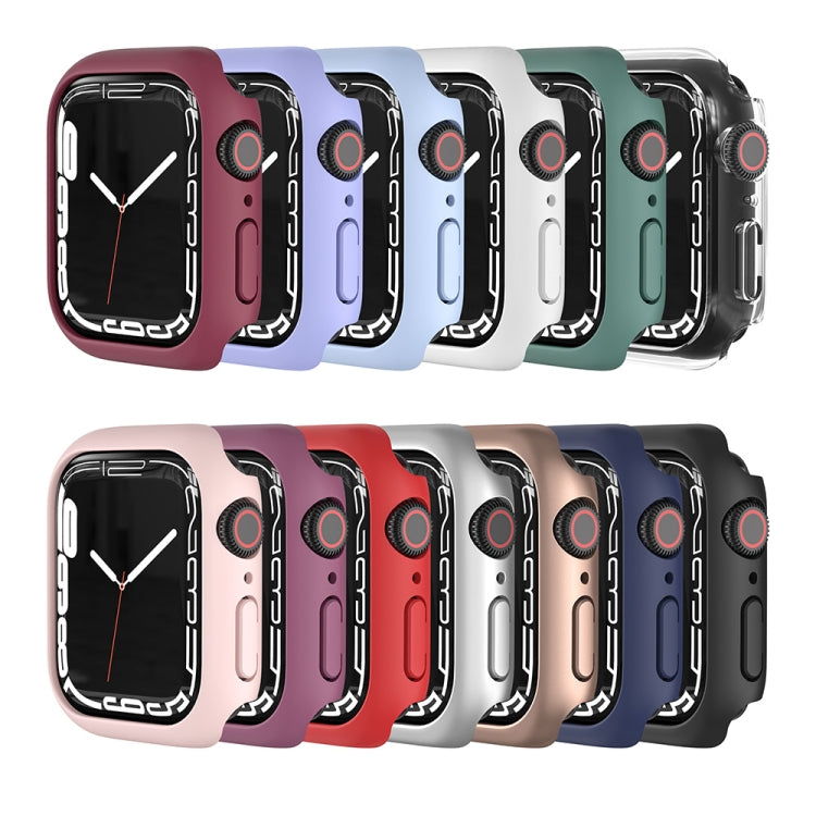 Shockproof TPU Protective Case For Apple Watch Series 9 / 8 / 7 41mm(Dark Red) - Watch Cases by buy2fix | Online Shopping UK | buy2fix