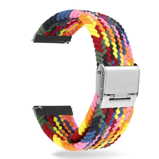 22mm Universal Metal Buckle Nylon Braided Watch Band(Color 2) - 22mm Bands by buy2fix | Online Shopping UK | buy2fix