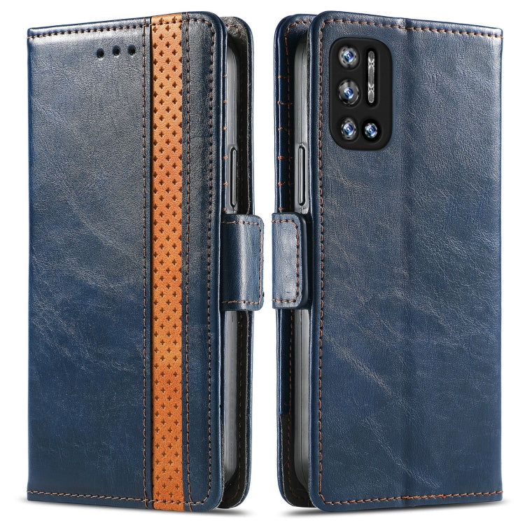 For Doogee N40 Pro CaseNeo Splicing Dual Magnetic Buckle Leather Case with Holder & Card Slots & Wallet(Blue) - More Brand by buy2fix | Online Shopping UK | buy2fix