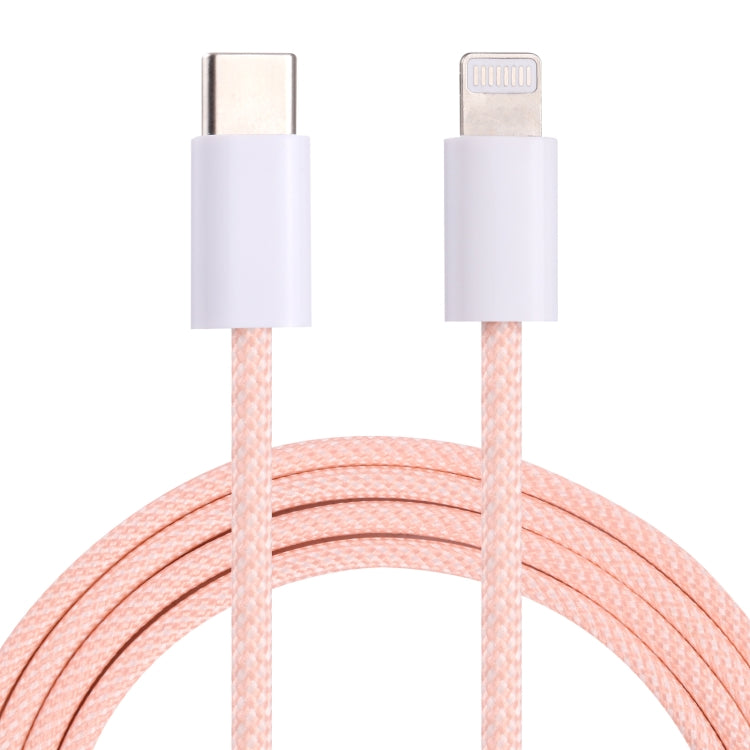 20W PD USB-C / Type-C to 8 Pin Data Cable, Cable Length: 1m(Pink) - 2 in 1 Cable by buy2fix | Online Shopping UK | buy2fix