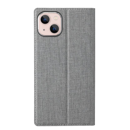 For iPhone 13 ViLi DMX Series Shockproof Magsafe Magnetic Horizontal Flip Leather Phone Case(Grey) - iPhone 13 Cases by ViLi | Online Shopping UK | buy2fix