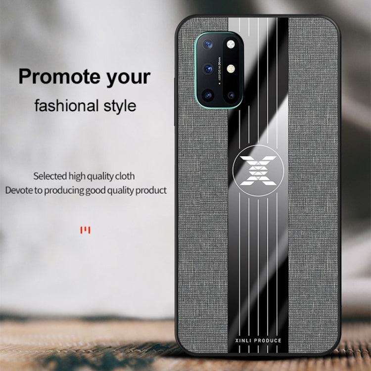 For OnePlus 8T XINLI Stitching Cloth Texture Shockproof TPU Phone Case(Black) - OnePlus Cases by XINLI | Online Shopping UK | buy2fix