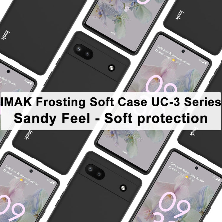 For Google Pixel 6a imak UC-3 Series Shockproof Frosted TPU Phone Case(Black) - Google Cases by imak | Online Shopping UK | buy2fix