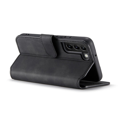 For Samsung Galaxy S22 DG.MING Retro Oil Side Horizontal Flip Leather Case with Holder & Card Slots & Wallet(Black) - Galaxy S22 5G Cases by DG.MING | Online Shopping UK | buy2fix